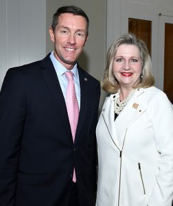 man and woman at TWU Dallas Leadership Luncheon